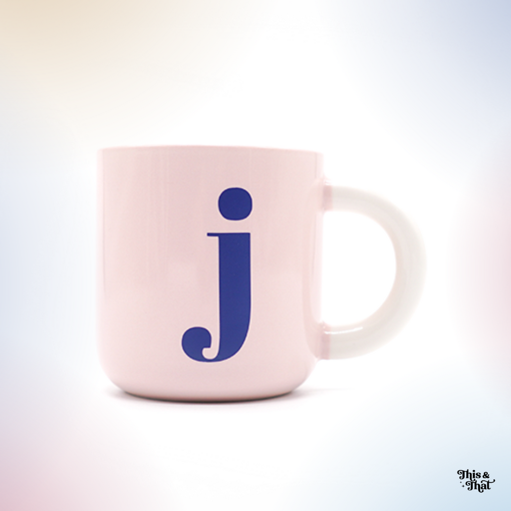 This & That Your Coffee Mug Single Letter