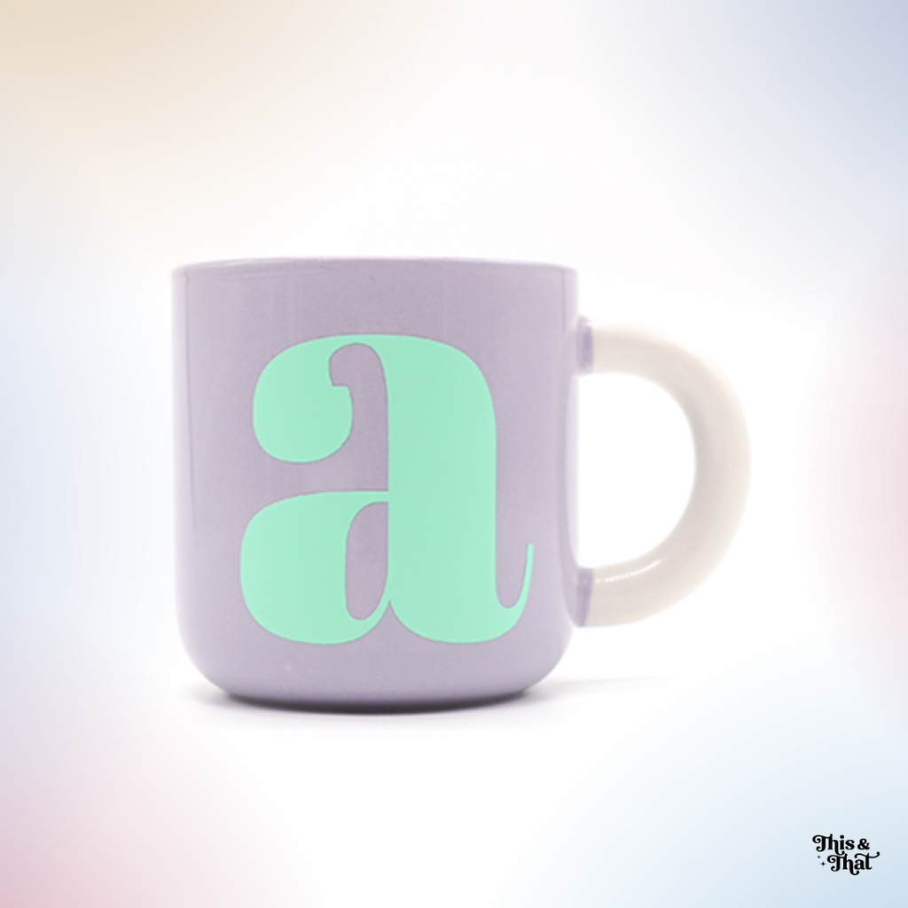 This & That Your Coffee Mug Single Letter