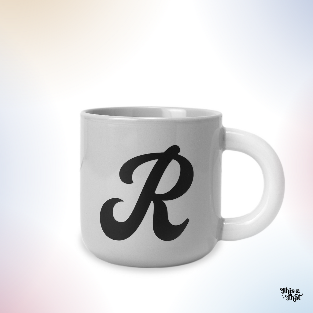This & That Your Coffee Mug Single Letter