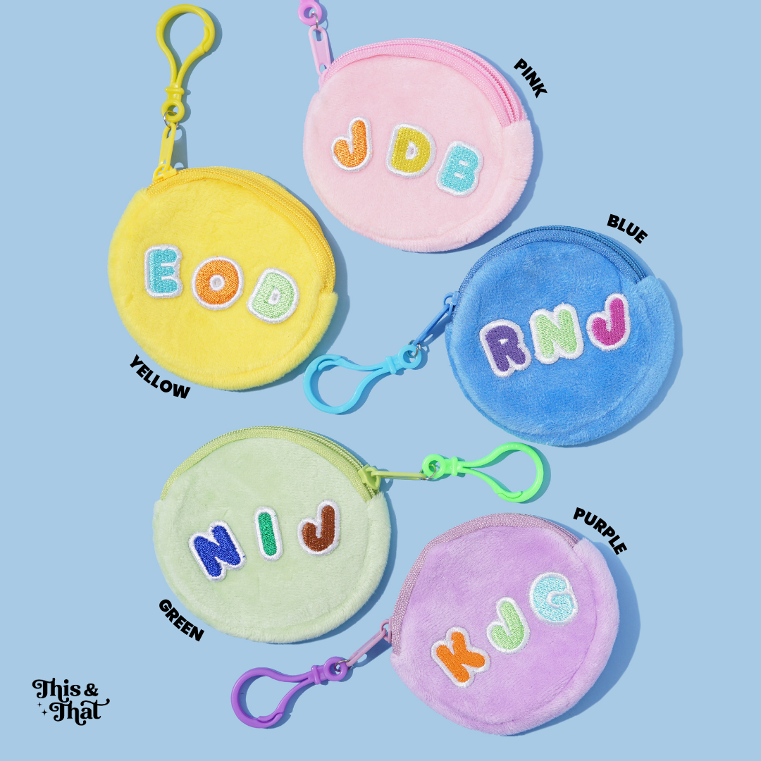Personalized Fluffy Coin Purse by This & That