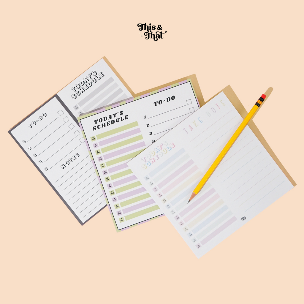 Daily Essential Notes Daily Essentials Notepads– This and That