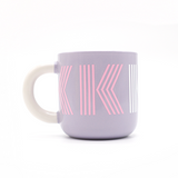 Letter Pattern Pastel Mugs