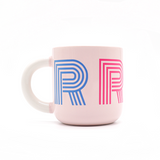 Letter Pattern Pastel Mugs