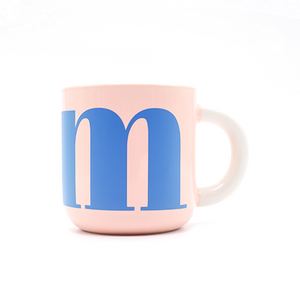 Single Letter Coffee Pastel Mugs