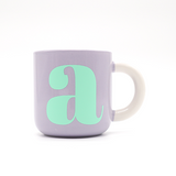 Single Letter Coffee Pastel Mugs