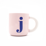 Single Letter Coffee Pastel Mugs